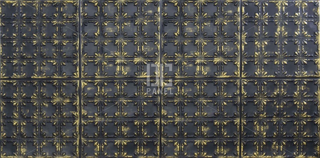 b603 lusso oro nero barocco karo desenli fiber duvar paneli 1