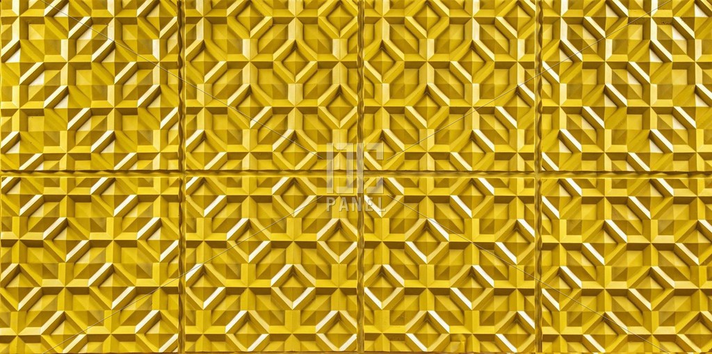 b928 esagono amarillo barocco karo desenli fiber duvar paneli 1