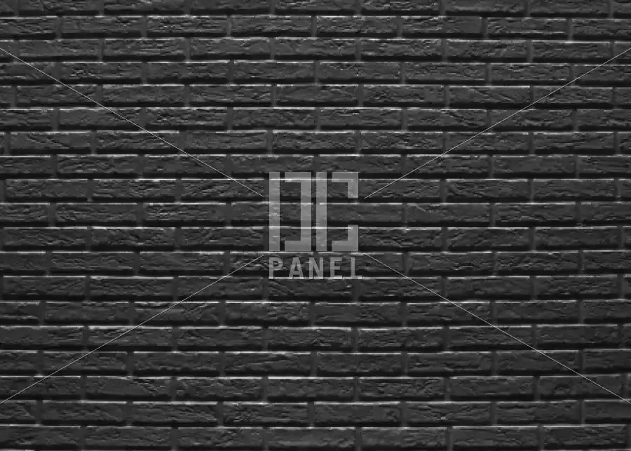 M206 Brolik Siyah Tuğla Görünümlü Fiber Duvar Paneli