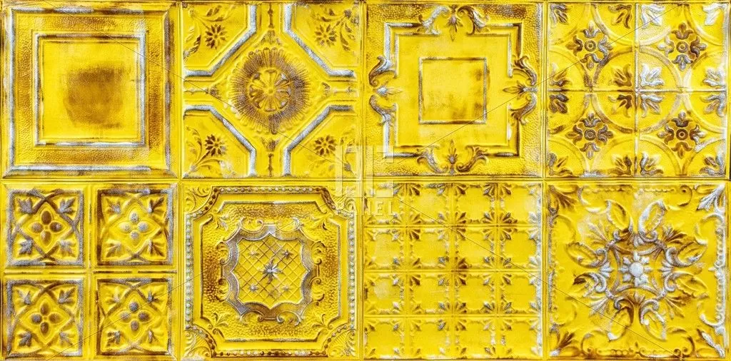b208 louvre giallo barocco karo desenli fiber duvar paneli 2